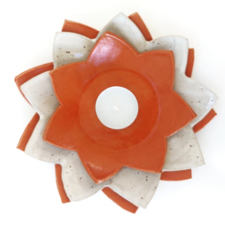 Lille �kande i varm orange