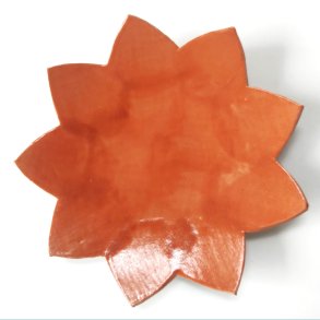 Stor �kande i varm orange