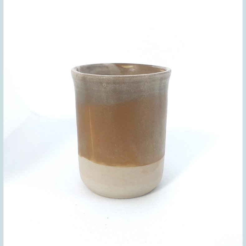 Krus medium, sennep gul mat med strejf af gr�