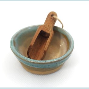 Mini saltkar i gr�nne nuancer