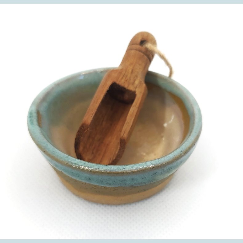 Mini saltkar i gr�nne nuancer