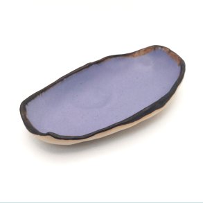 Tapassk�l i lavendel med sort kant